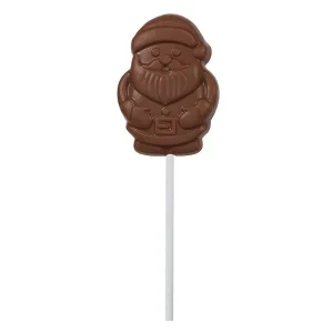 Cocoba Chocolate Chocolate Lollipops>Milk Chocolate Santa Lollipop