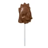 Cocoba Chocolate Chocolate Lollipops>Milk Chocolate Stegosaurus Lollipop With Sprinkles
