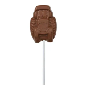 Cocoba Chocolate Chocolate Lollipops>Milk Chocolate Tractor Lollipop