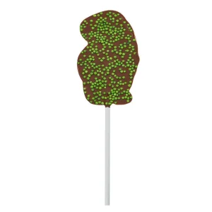 Cocoba Chocolate Party Bag Fillers>Milk Chocolate T-Rex Lollipop With Sprinkles