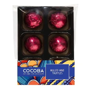 Cocoba Chocolate Toppings>Mulled Wine Christmas Truffles (6 Truffles)