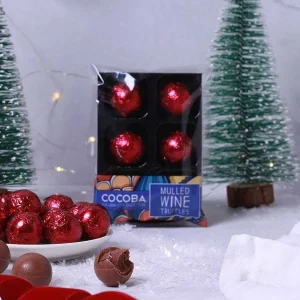 Cocoba Chocolate Toppings>Mulled Wine Christmas Truffles (6 Truffles)