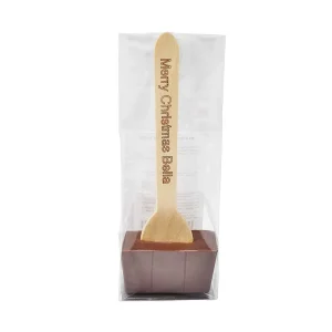 Cocoba Chocolate Novelty Chocolate>Personalised Milk Hot Chocolate Spoon