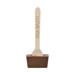 Cocoba Chocolate Novelty Chocolate>Personalised Milk Hot Chocolate Spoon