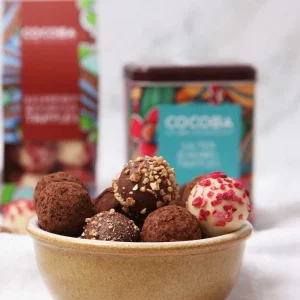 Cocoba Chocolate Chocolate Truffle Boxes>Raspberry And Marc De Champagne Truffles