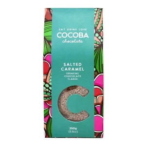Cocoba Chocolate Toppings>Salted Caramel Drinking Chocolate Flakes