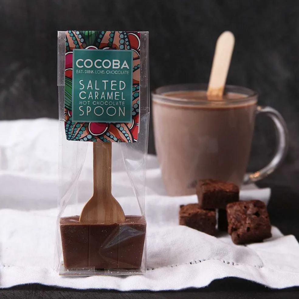 salted_caramel_hot_chocol_2.webp Cocoba Chocolate Hot Chocolate Spoons>Salted Caramel Hot Chocolate Spoon