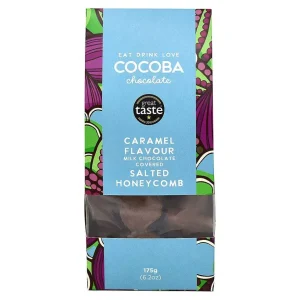 Cocoba Chocolate Chocolate Truffle Boxes>Salted Caramel Milk Chocolate Covered Honeycomb