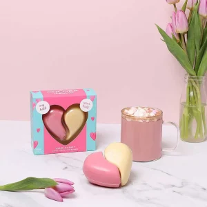 Cocoba Chocolate Hot Chocolate Bombs>Sharing Heart Hot Chocolate Bombe Set For Two