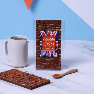 Cocoba Chocolate Best Of British>Sticky Toffee Pudding Chocolate Bar