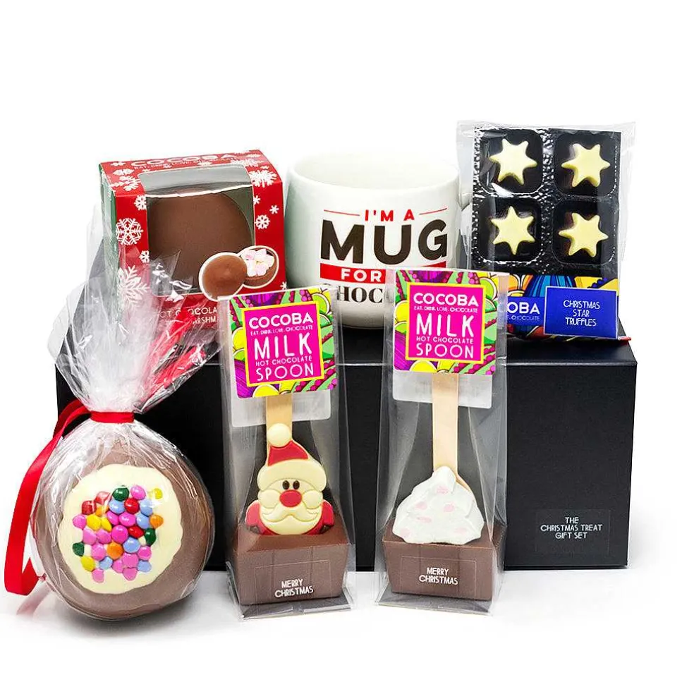 the_christmas_treat_gift__2.webp Cocoba Chocolate Hot Chocolate Spoons>The Christmas Treat Gift Set