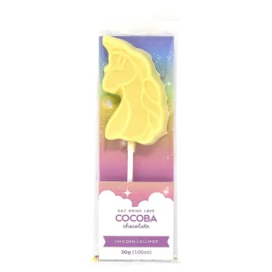 Cocoba Chocolate Novelty Chocolate>Unicorn Lollipop Multipack (6 Lollipops)