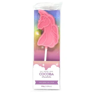 Cocoba Chocolate Novelty Chocolate>Unicorn Lollipop Multipack (6 Lollipops)