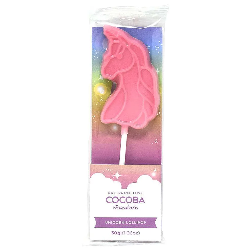 unicorn_lollipop_multipac_1-2.webp Cocoba Chocolate Novelty Chocolate>Unicorn Lollipop Multipack (6 Lollipops)