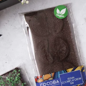 Cocoba Chocolate Vegan Chocolate Bars>Vegan Cookies & Cream Milk Chocolate Bar