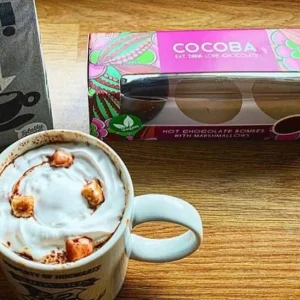 Cocoba Chocolate Hot Chocolate Bombs>Vegan Dark Chocolate Hot Chocolate Bombes (3 Bombes)