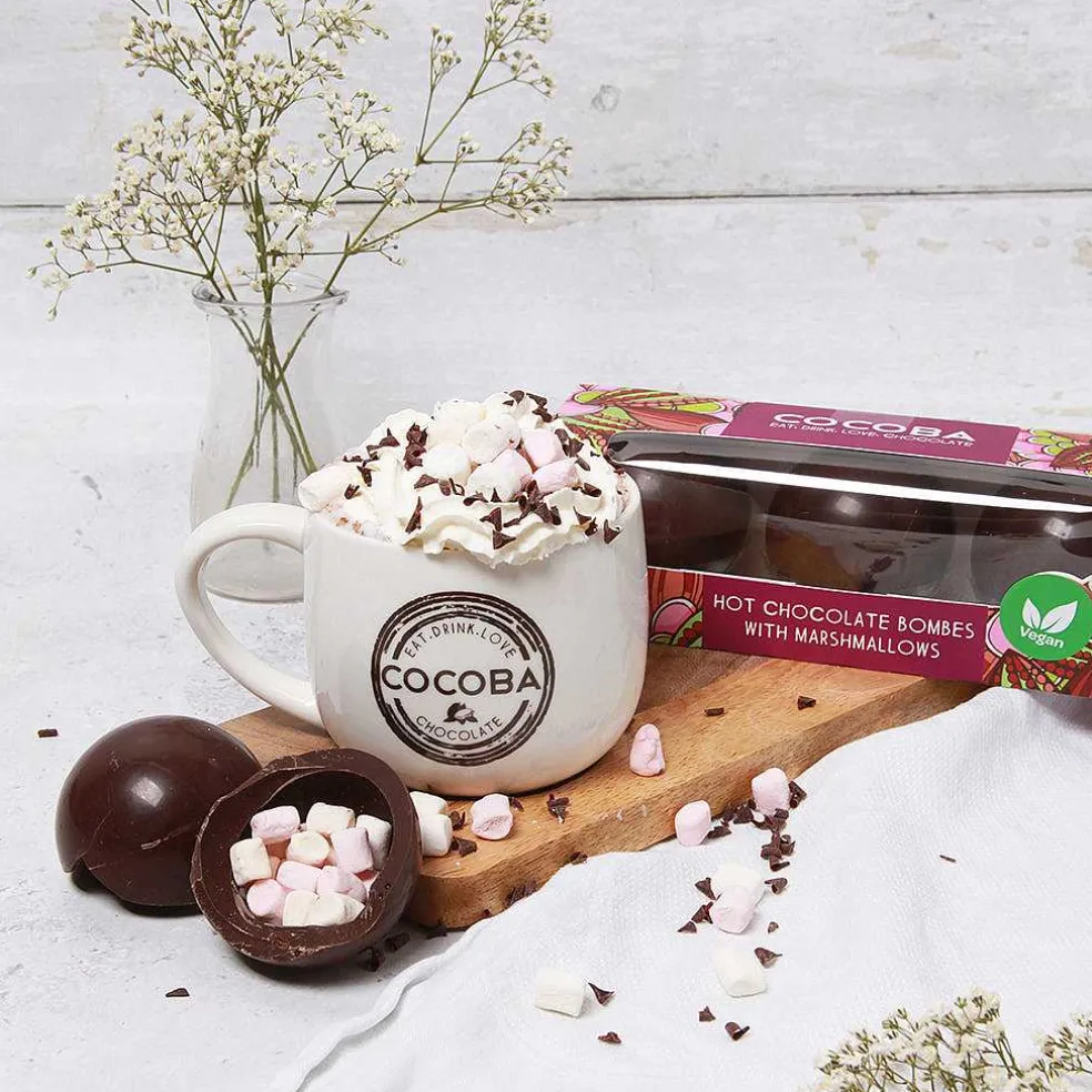 vegan_dark_chocolate_hot__2.webp Cocoba Chocolate Hot Chocolate Bombs>Vegan Dark Chocolate Hot Chocolate Bombes (3 Bombes)