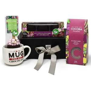 Cocoba Chocolate Hot Chocolate Flakes>Vegan Luxury Hot Chocolate Gift Set