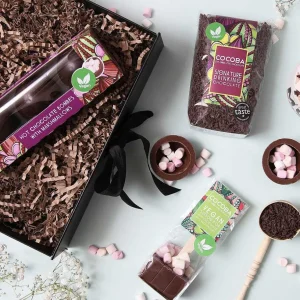 Cocoba Chocolate Hot Chocolate Flakes>Vegan Luxury Hot Chocolate Gift Set