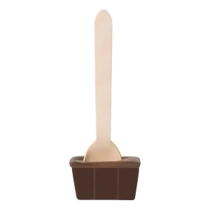 Cocoba Chocolate Hot Chocolate Spoons>Vegan Marshmallow Dark Chocolate Hot Chocolate Spoon