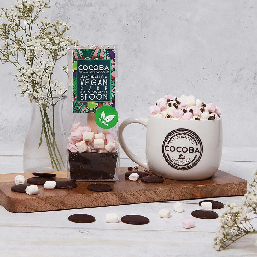 vegan_marshmallow_dark_ch_3.webp Cocoba Chocolate Hot Chocolate Spoons>Vegan Marshmallow Dark Chocolate Hot Chocolate Spoon