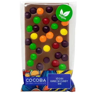 Cocoba Chocolate Vegan Chocolate Bars>Vegan Rainbow Candy Bar