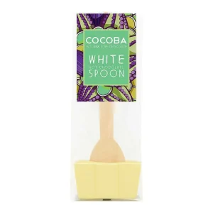 Cocoba Chocolate Hot Chocolate Spoons>White Chocolate Hot Chocolate Spoon
