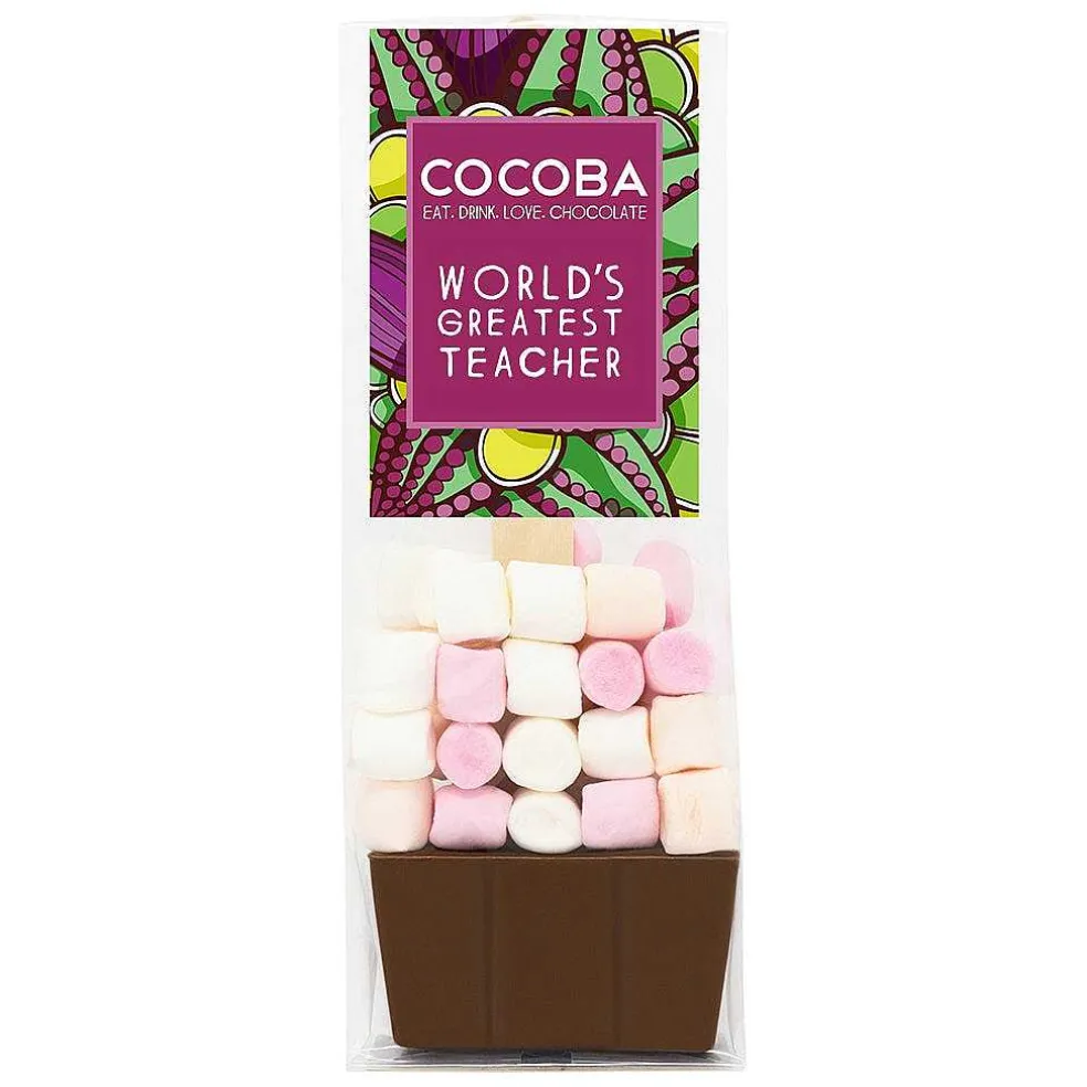worlds_greatest_teacher_h_2.webp Cocoba Chocolate Hot Chocolate Spoons>World'S Greatest Teacher Hot Chocolate Spoon